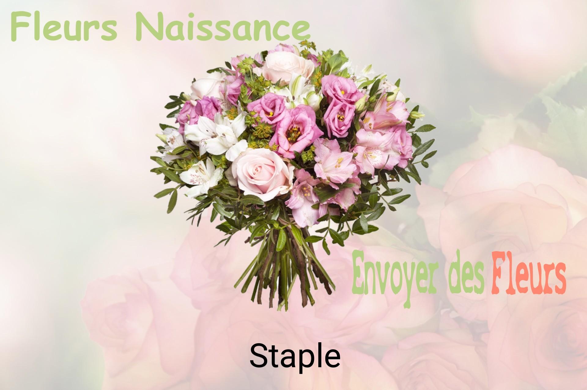 Bouquet de fleurs de naissance livré à Staple